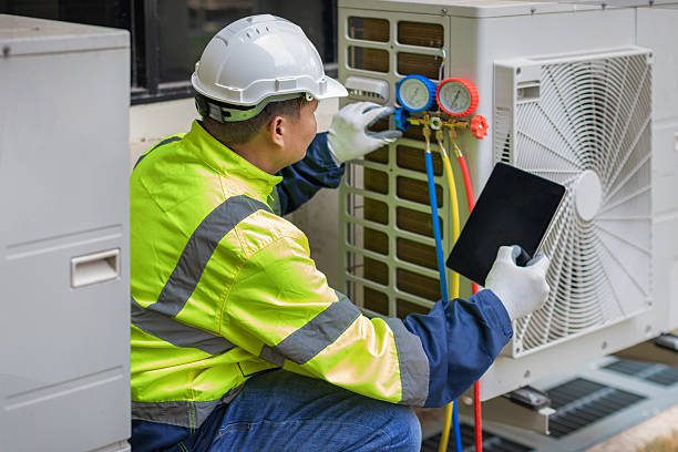 Professional Hvac technician working in Westfield, MA